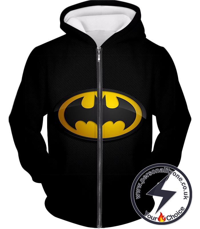 Amazing Promo Batman Logo Cool Black Zip Up Hoodie